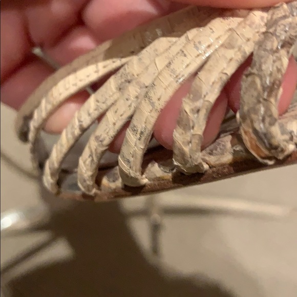 Manolo Blahnik snake skin shoes. - Picture 6 of 8